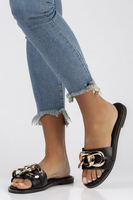 Leather Slippers Filippo LH-180 black