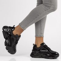 Skórzane Sneakersy Filippo BJ1848-SP czarne