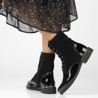 Leather ankle boots Filippo DBT3229/22 BK black