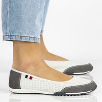 Leather shoes Filippo DP142/21 WH GR white-gray