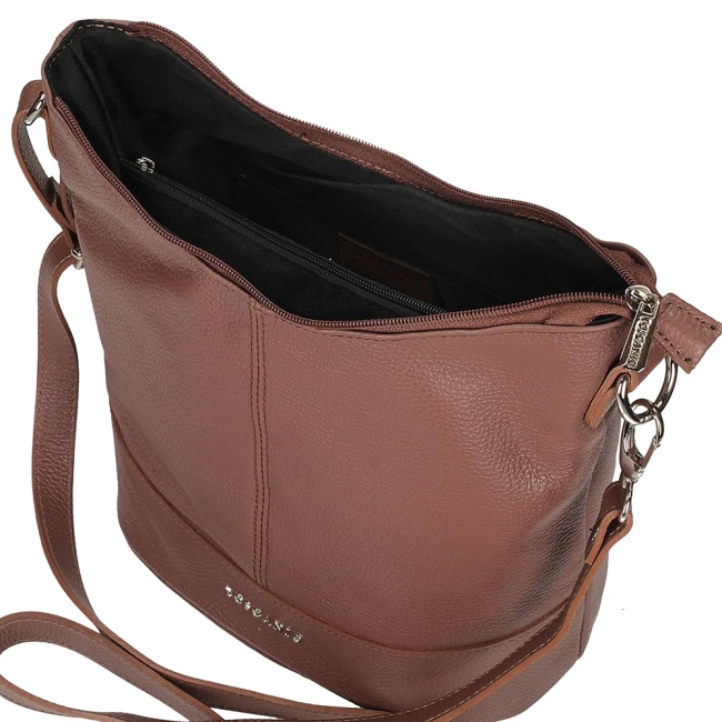 Leather handbag Toscanio 16176 brown
