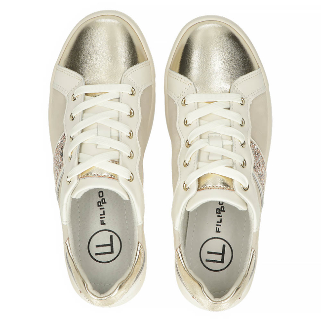 Leather shoes Filippo DP4689/23 GO gold