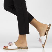 Leather flip-flops Filippo 177 white