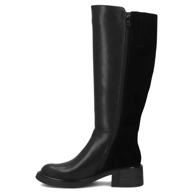 Leather boots Filippo DKZ7233/25 BK black
