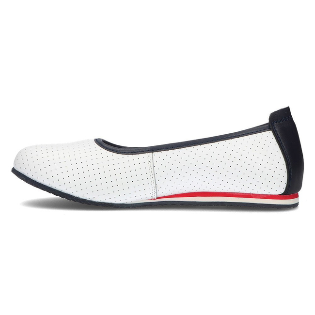 Leather ballerinas Filippo DP2171/21 WH white