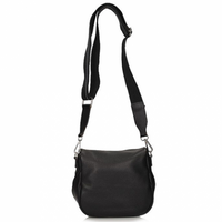 Handbag Toscanio Leather Messenger Bag B67 black