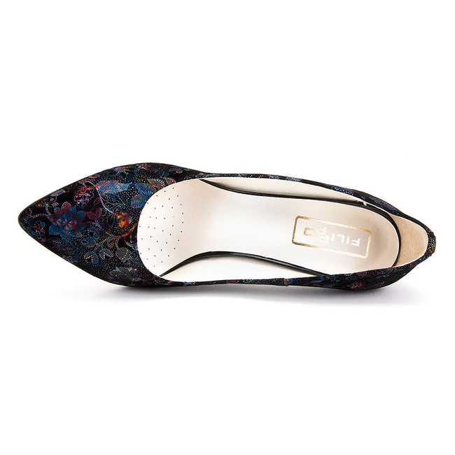 Czółenka Filippo 2565 Kwiatek Multikolor