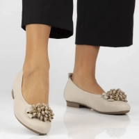 Leather ballerinas Filippo DP6782/25 BE beige