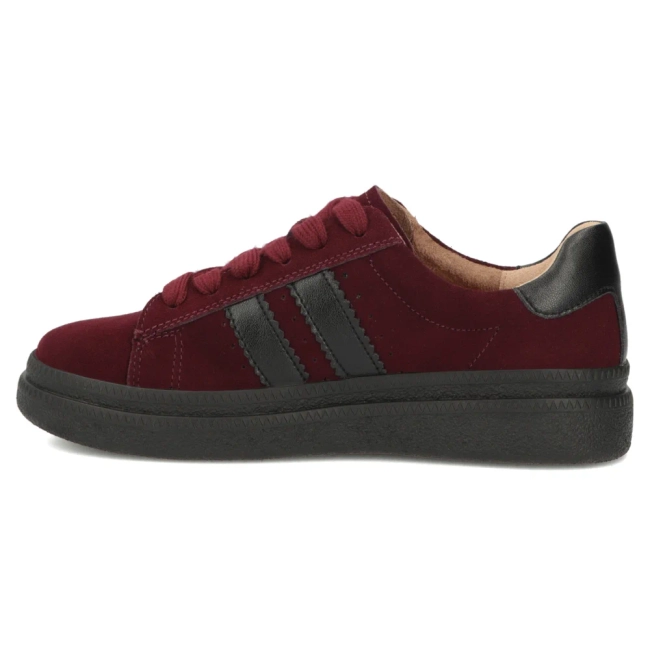 Leather sneakers Filippo DP7981/26 BG burgundy