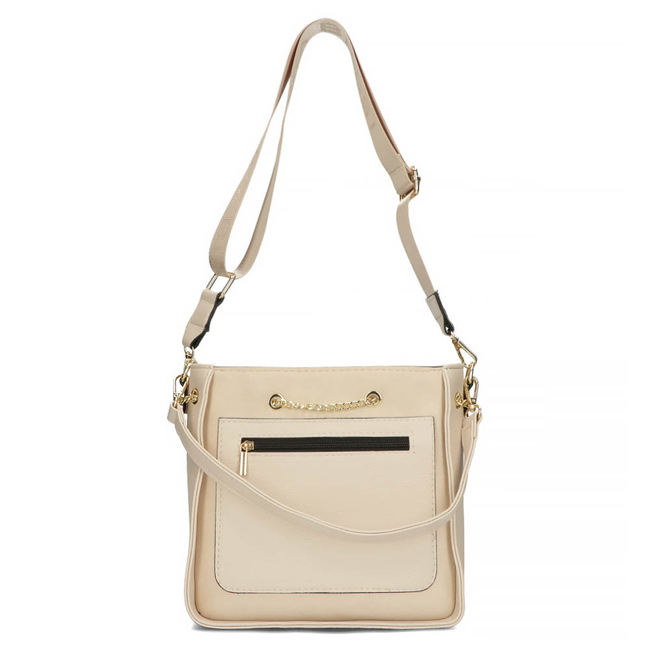 Handbag Messenger Bag Laura Biaggi E-261 beige