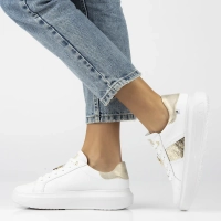 Leather sneakers Rieker W1202-82 white