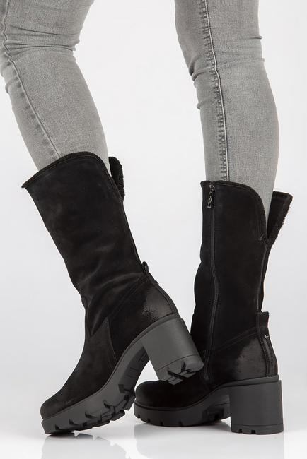 Leather boots Filippo 70115 black