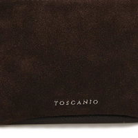 Leather handbag Toscanio G81 dark brown