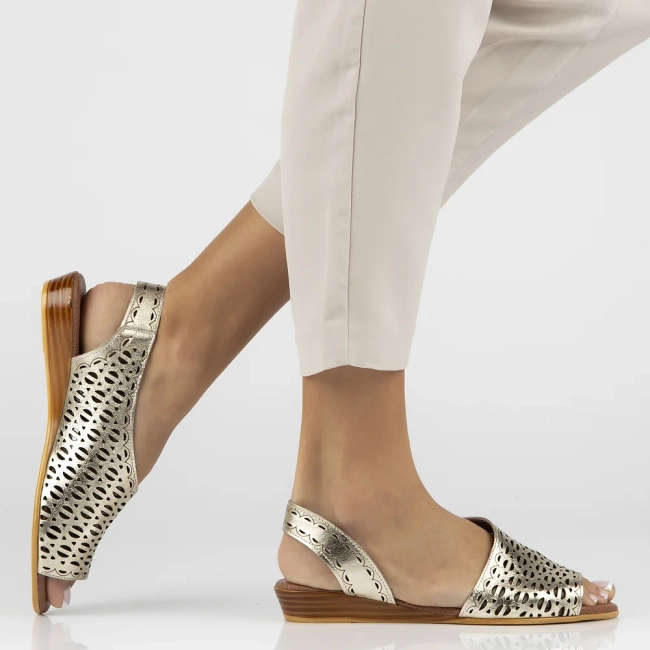 Leather sandals Artiker 56C2551 gold