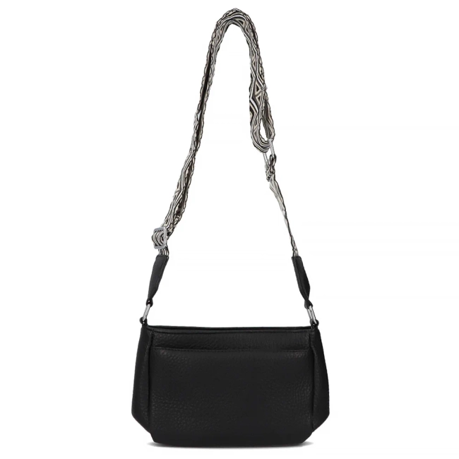 Black shoulderbag night petal