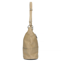 Torebka Toscanio Hobo Skórzana 1109 beżowa