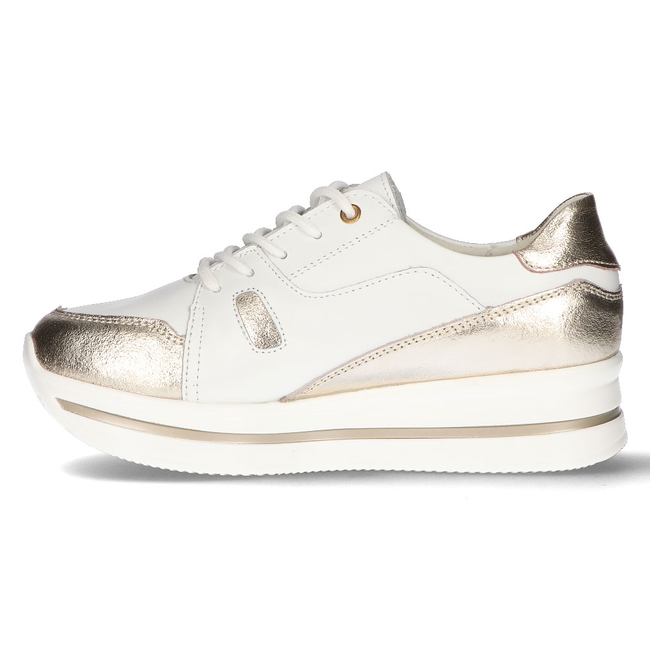 Skórzane sneakersy Filippo DP3407/21 WH białe