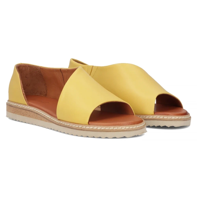 Leather sandals Artiker 46C1015 żółte