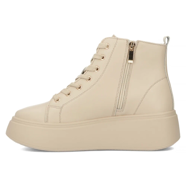 Leather ankle boots DBT6338/24 BE beige