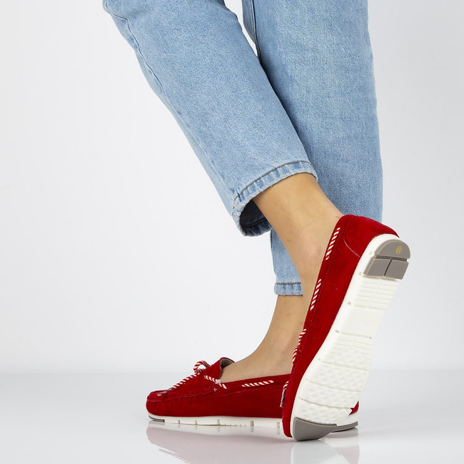 Leather shoes Filippo DP1403/20 RD red