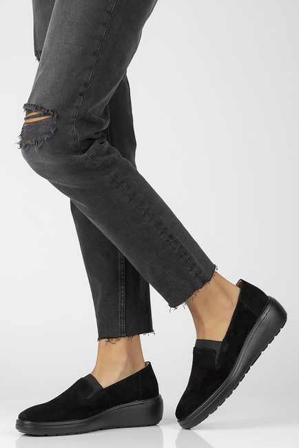 Leather shoes Filippo DP4197/22 BK SU black