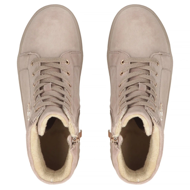 Leather platform ankle boots Filippo DBT8265/26 BE beige