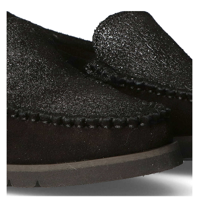 Loafers Filippo 10065 w.black + silver glitter