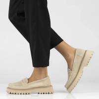 Leather shoes Filippo DP4586/23 BE beige