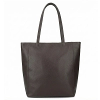 Leather handbag Toscanio A264 dark brown