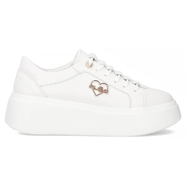 Leather sneakers Filippo DP6058/25 WH H white