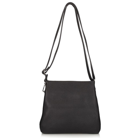 Handbag Toscanio Leather Messenger Bag C106 black