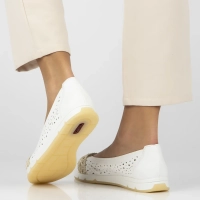 Baleriny Rieker L3062-80 białe