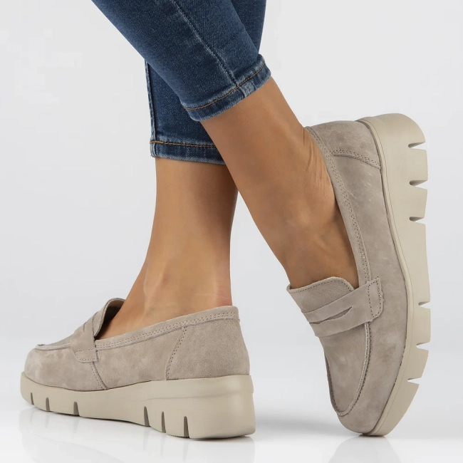 Leather shoes DP6248/24 BE beige