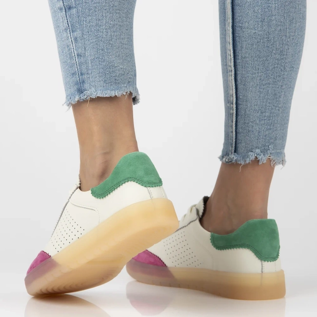 Leather sneakers Filippo DP6745/25 FH GE white pink