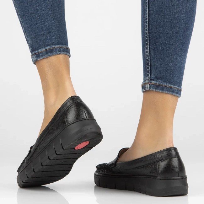 Leather loafers Filippo 10167 black