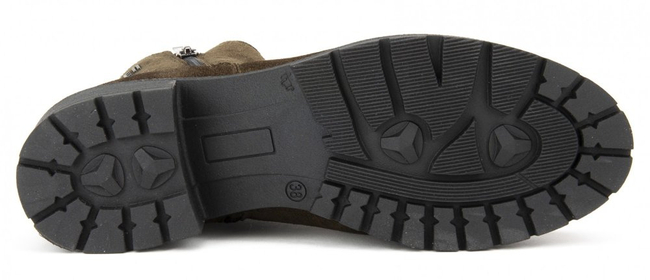 Botki Simen 1597A Oliwka Welur