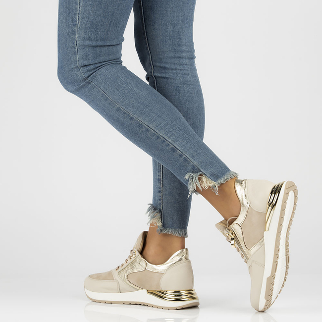 Leather sneakers Filippo 144 beige
