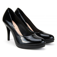 Czółenka SALA 9438/07 czarne, lakierowane