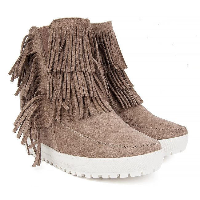 Sneakersy Filippo DBT011/17 BE brązowe