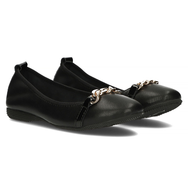 Leather ballerinas Filippo DP3709/22 BK black