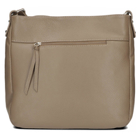 Handbag Toscanio Leather Messenger Bag B63 dark beige