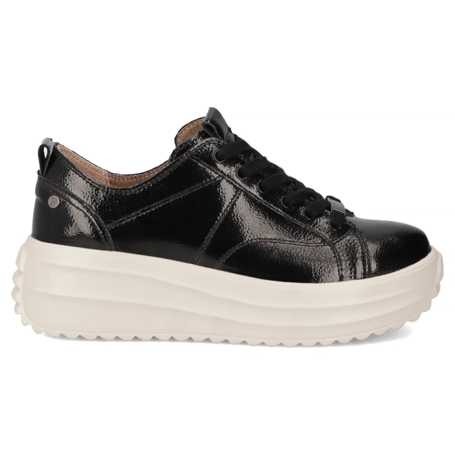 Leather sneakers Filippo DP6795/25 BK black