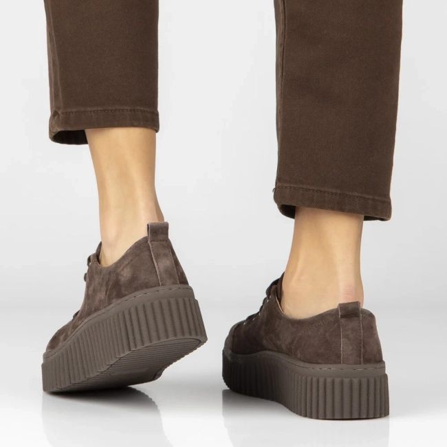 Leather sneakers Filippo DP8337/26 D BR brown