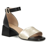 Leather sandals Filippo DS6171/26 BK GO black