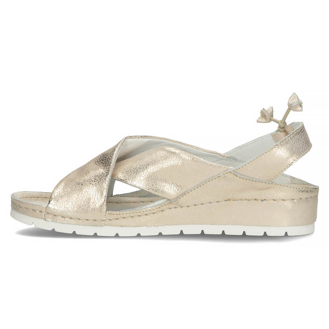 Skórzane sandały Filippo 50056 złote