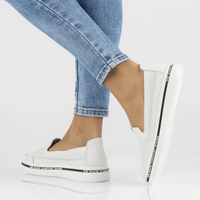 Leather shoes Filippo DP3623/22 WH white