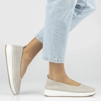 Leather sneakers Filippo DP7530/26 BE beige