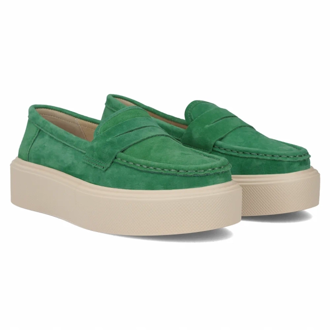 Leather shoes Filippo DP6152/24 GE green