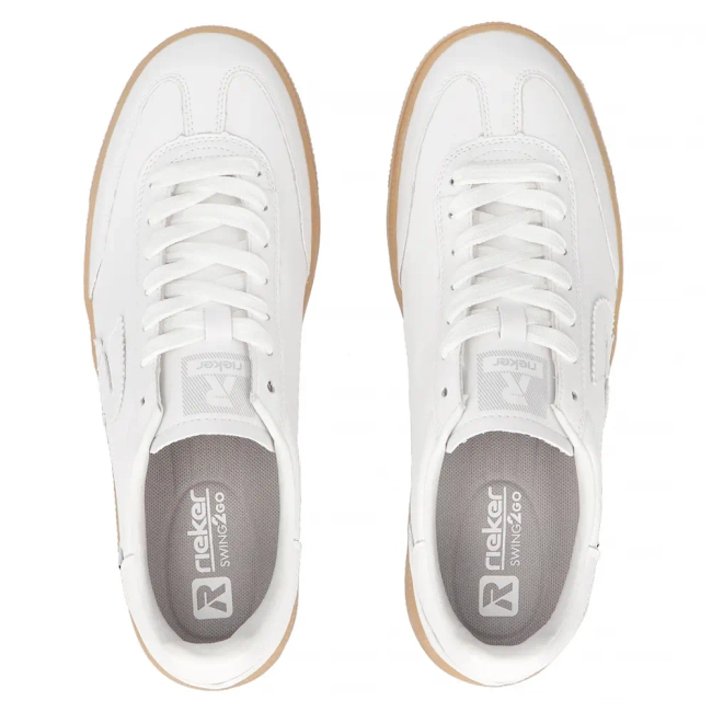 Leather sneakers Rieker W2200-80 white