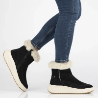 Snow boots Rieker leather W1772-00 Black